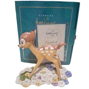 Walt Disney Classics Collection Bambi "Purty Flower" Figurine In Original Box
